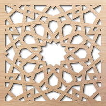 Load image into Gallery viewer, Tunis 8&quot; laser cut maple pattern rendering
