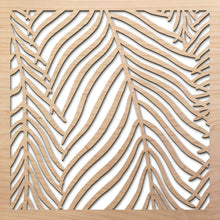 Load image into Gallery viewer, Wispy Palms 8&quot; laser cut maple pattern rendering
