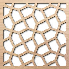 Load image into Gallery viewer, Woven Links 8&quot; laser cut maple pattern rendering
