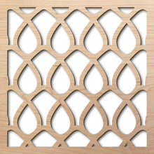 Load image into Gallery viewer, Woven Wire 8&quot; laser cut maple pattern rendering

