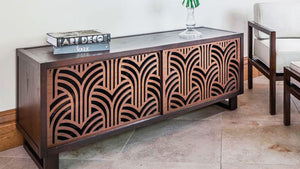 Gatsby Arches Laser Cut Panels - Cabinetry Application 