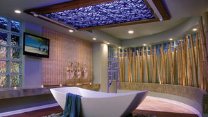 Japanese Bamboo Laser Cut Panels - Ceiling Application