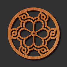 Load image into Gallery viewer, Woven Flowers Trivet
