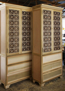 Lounge Grille Laser Cut Panels - Cabinetry Application