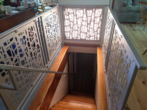 Moss Laser Cut Panels - Stairway Application